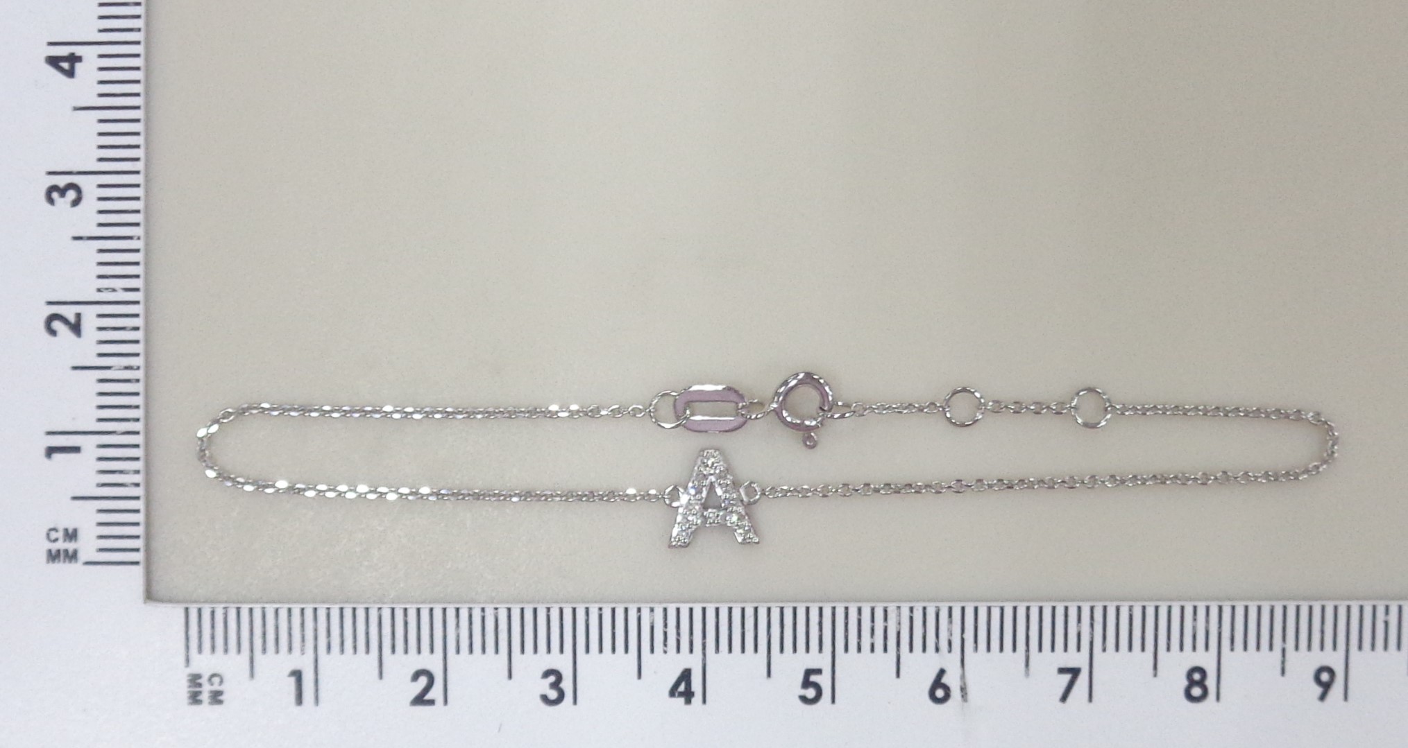 Браслет из белого золота с бриллиантами "А"